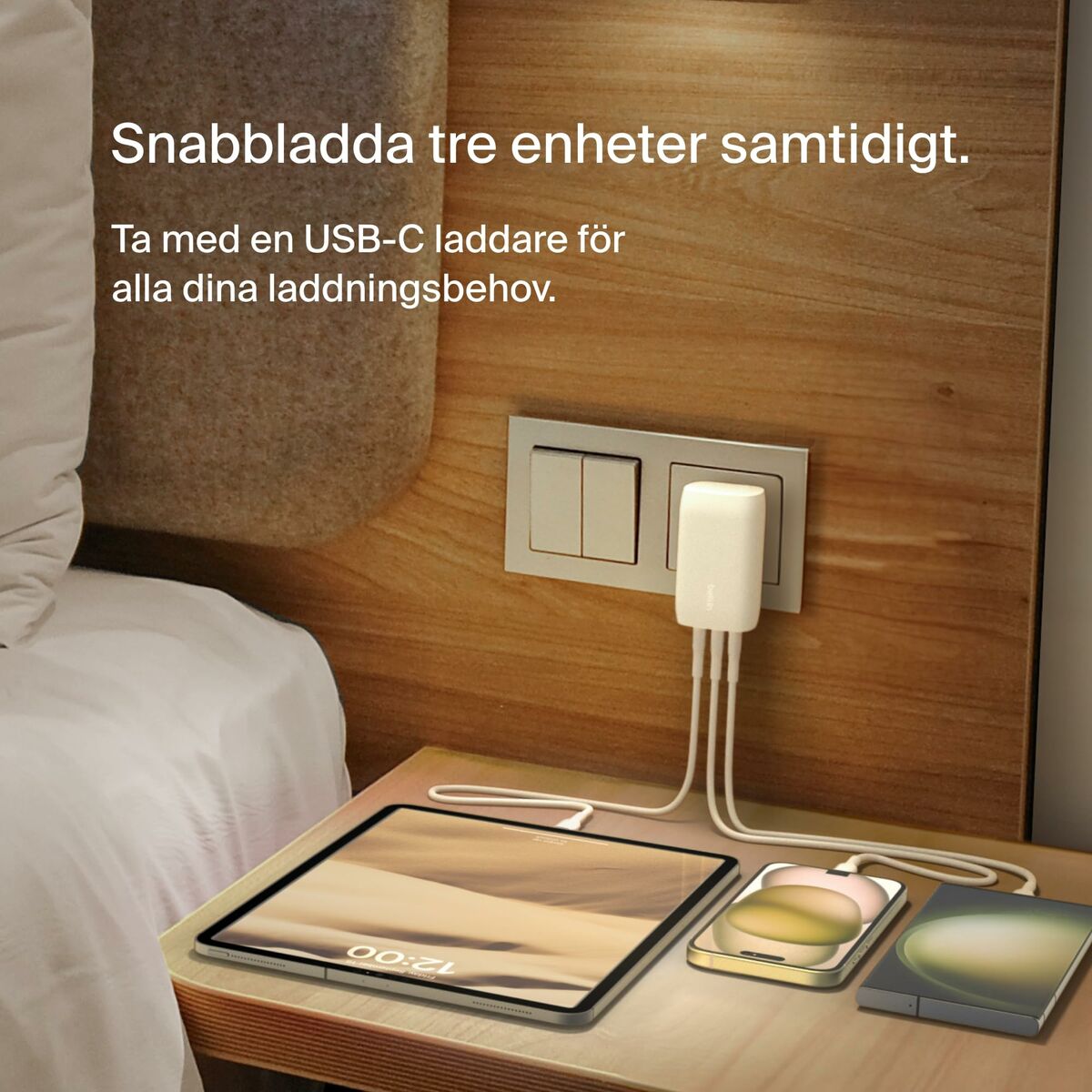 Câble USB Belkin WCC002CFWH Blanc