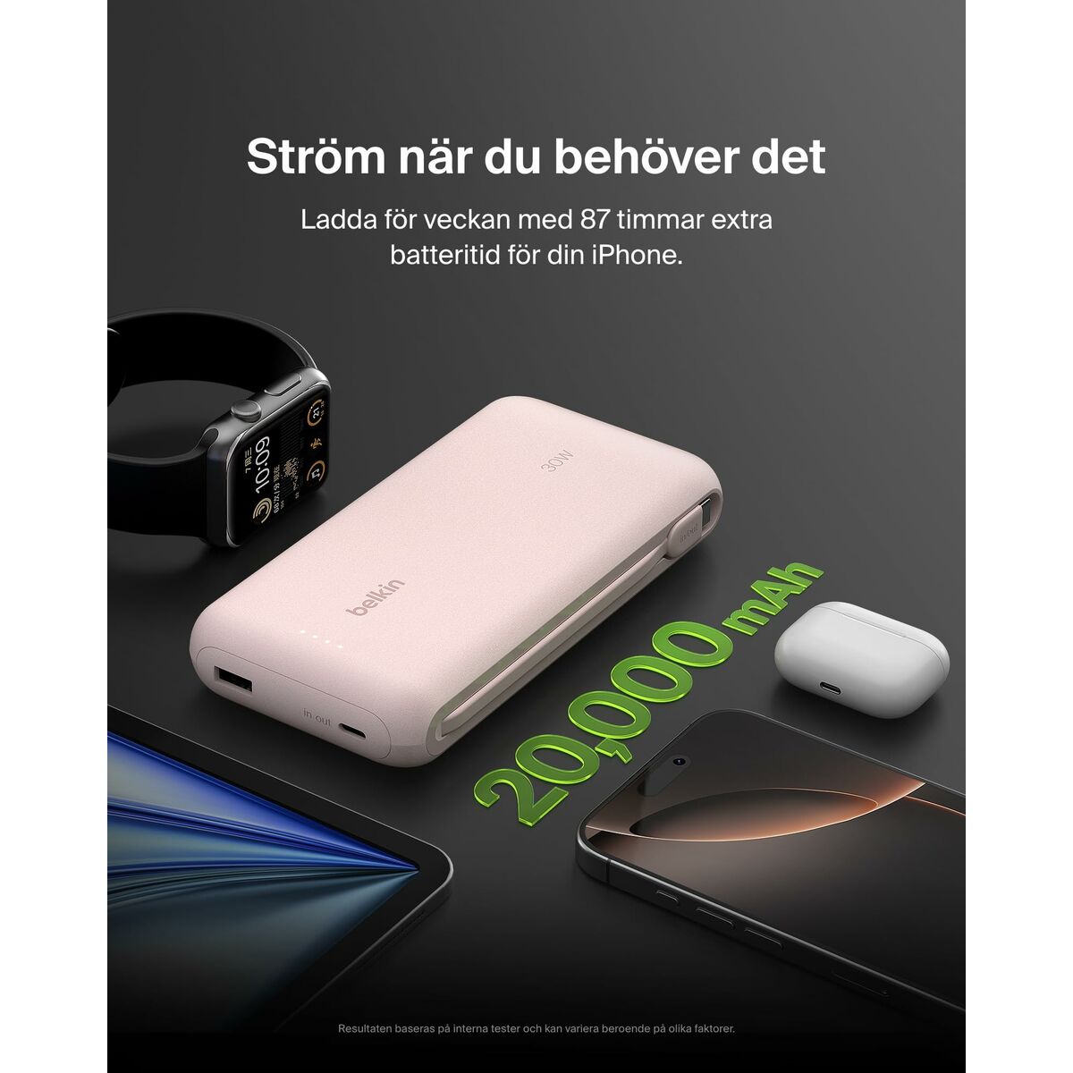 Powerbank Belkin BPB024HQPK Rose 20000 mAh