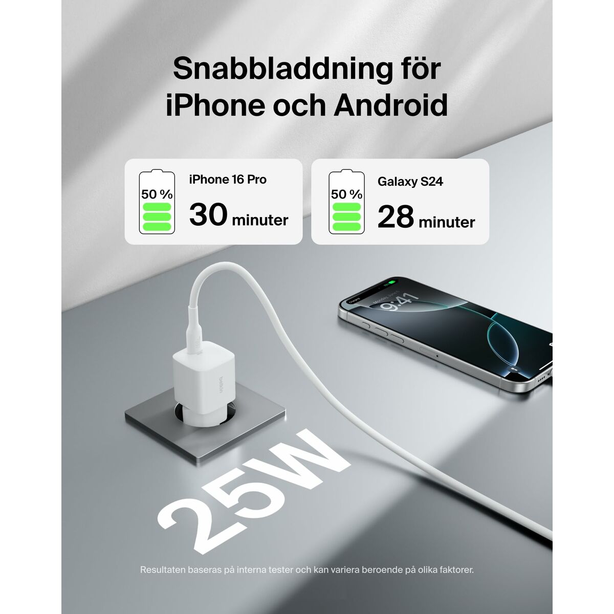 Câble USB vers Lightning Belkin WCA012KQWH Blanc