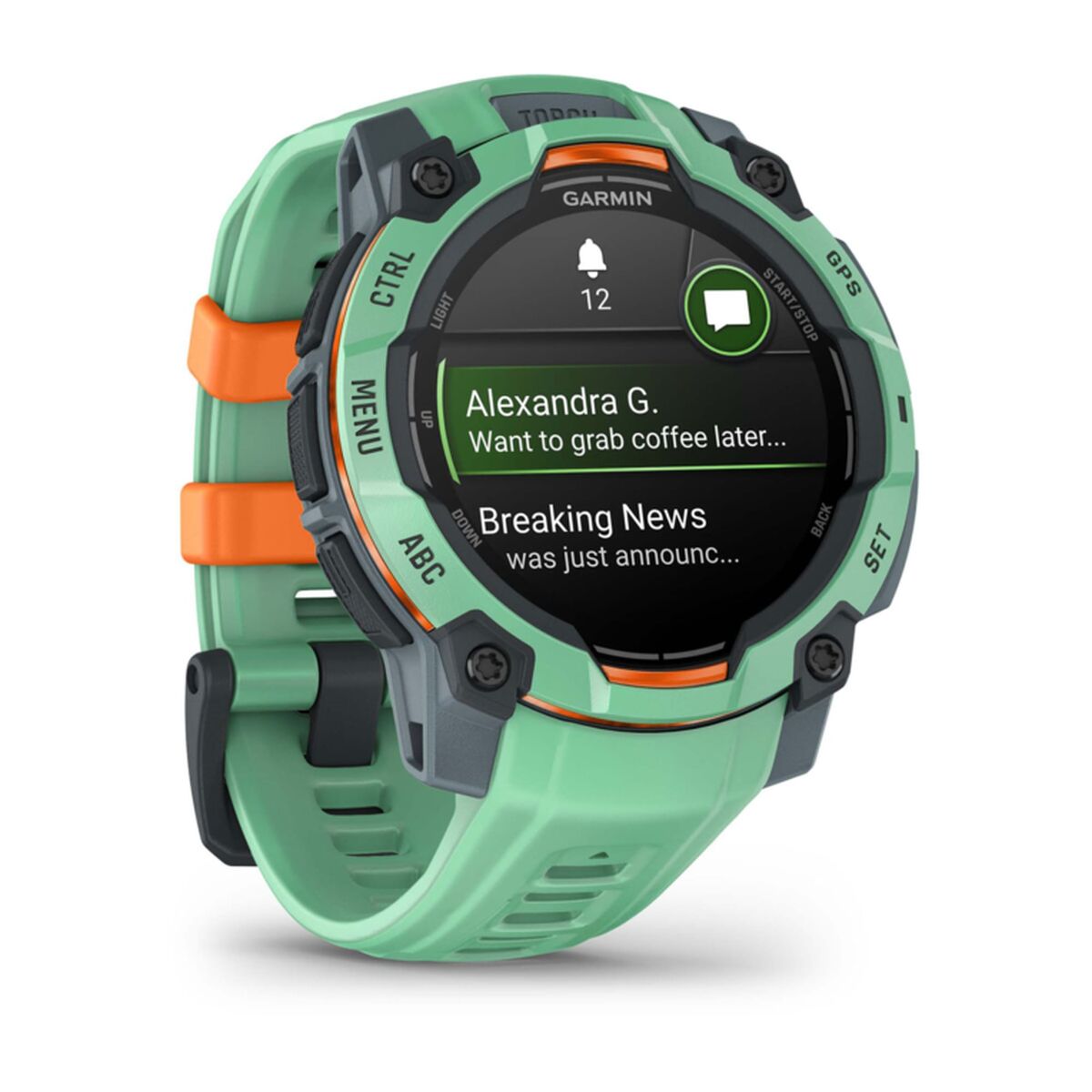 Montre intelligente GARMIN Instinct 3 AMOLED Noir Vert 1,2" 45 mm Ø 45 mm (3 Unités)
