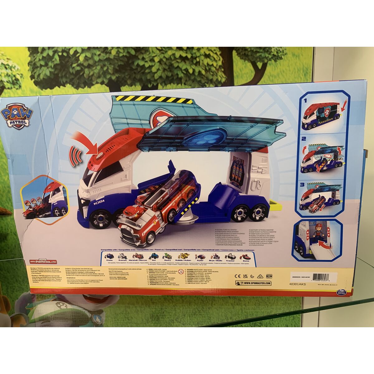 Camion Autotransporteur The Paw Patrol Multicouleur (3 Unités)