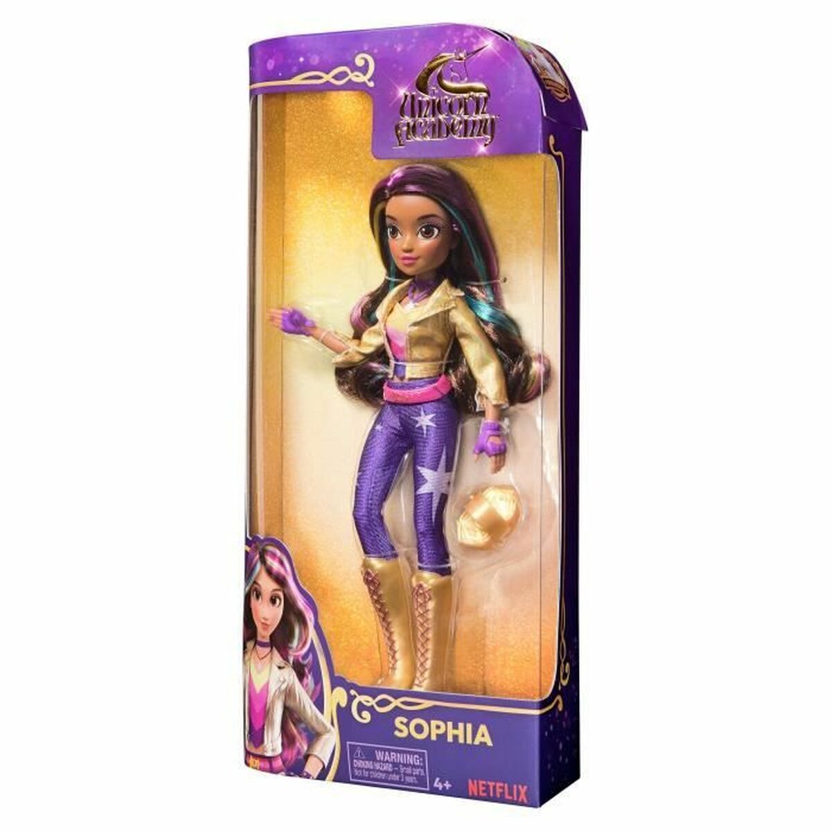 Poupée Spin Master Sophia Academia Unicornio Licorne 9 Pièces