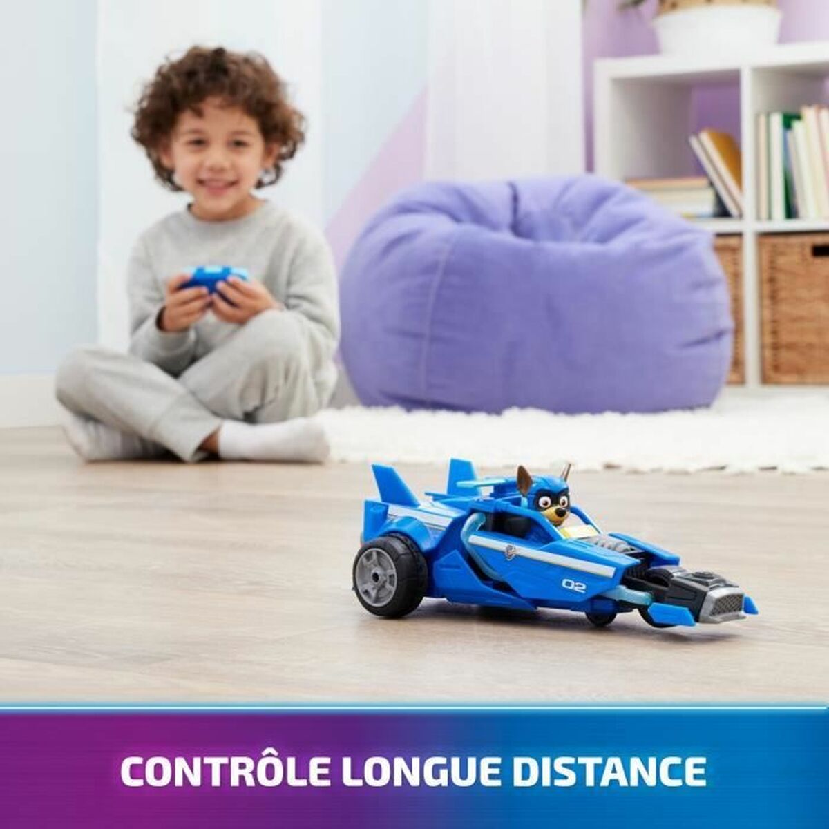 Voiture Télécommandée The Paw Patrol Doré Noir/Bleu