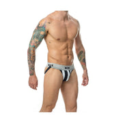 Tanga Mob Eroticwear Blanc Noir S