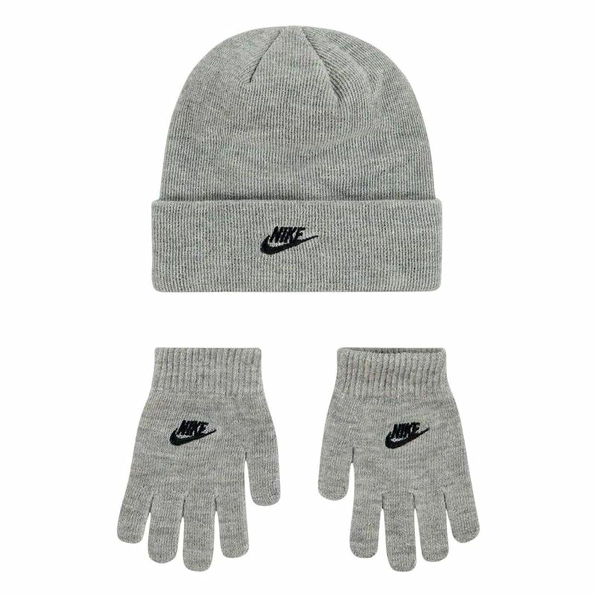 Bonnet et gants Nike Club Gris