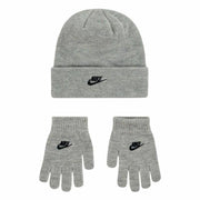 Bonnet et gants Nike Club Gris