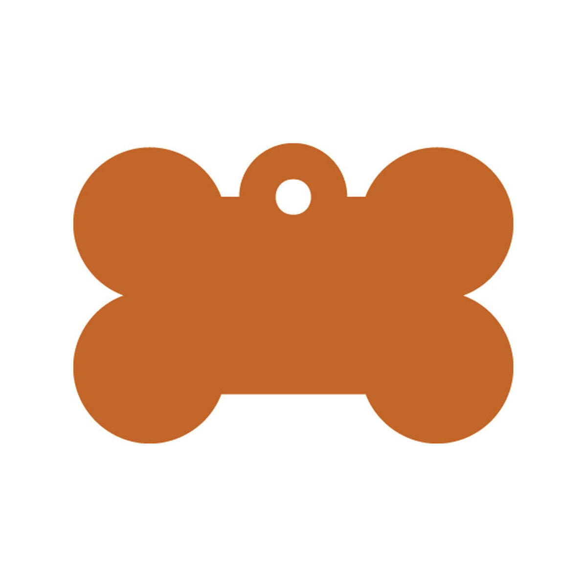 Plaque d'identification pour collier Imarc Bone Orange