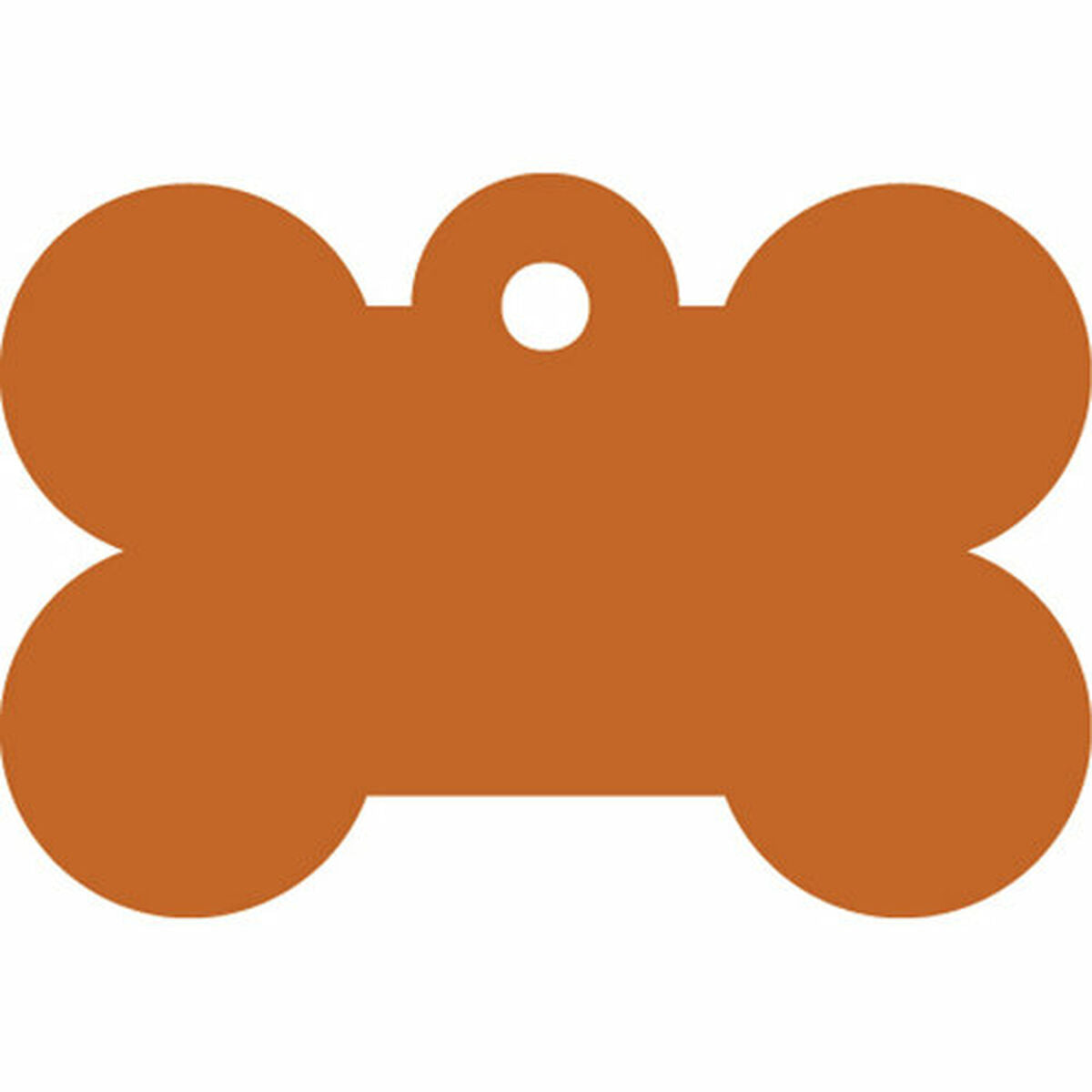 Plaque d'identification pour collier Imarc Bone Orange