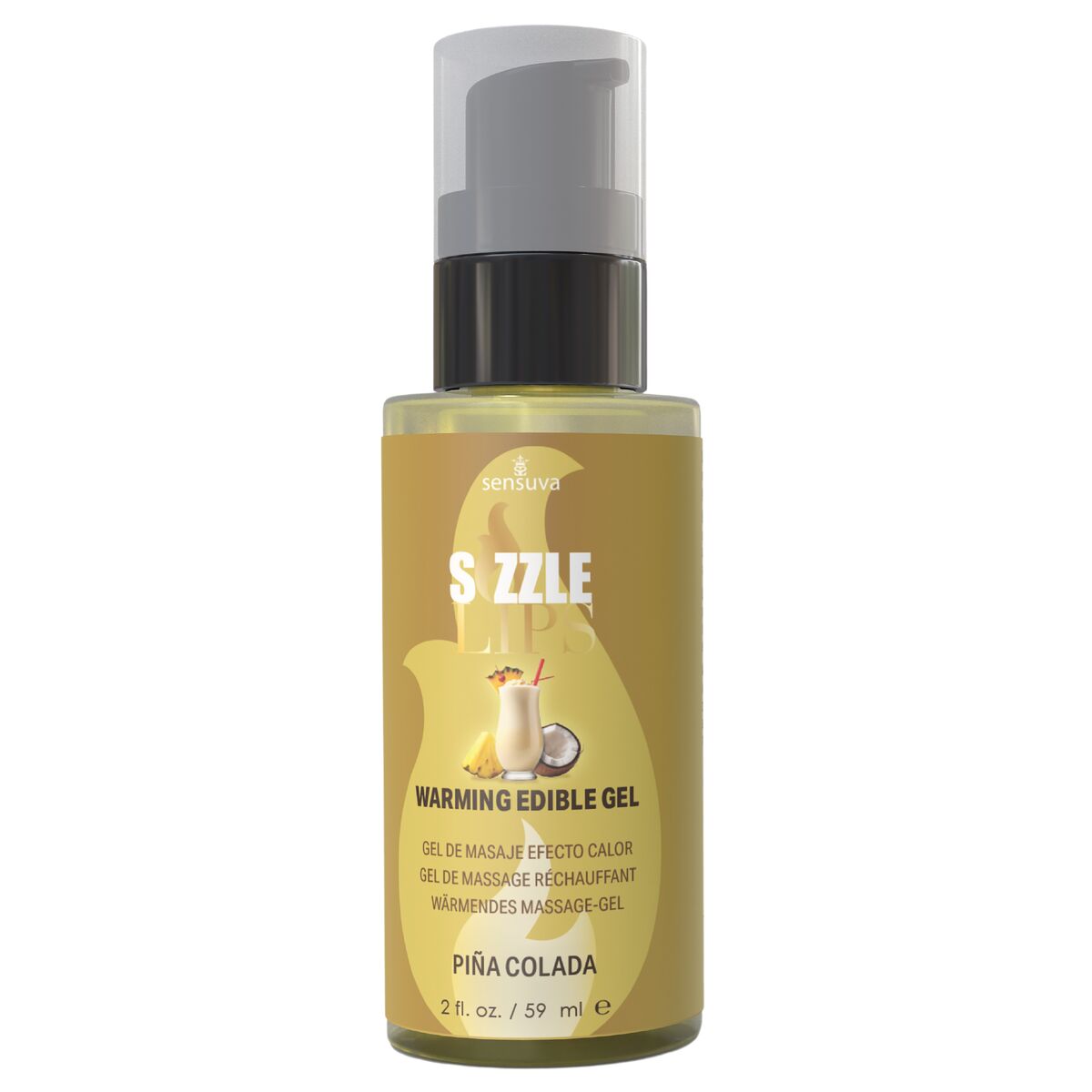 Huile de massage érotique Sensuva Piña Colada 59 ml