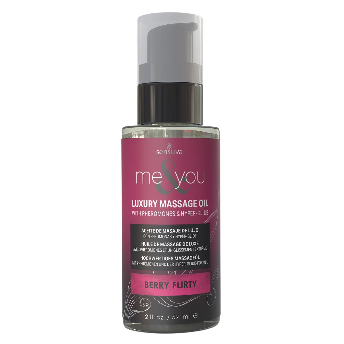 Huile de massage érotique Sensuva Framboise 59 ml