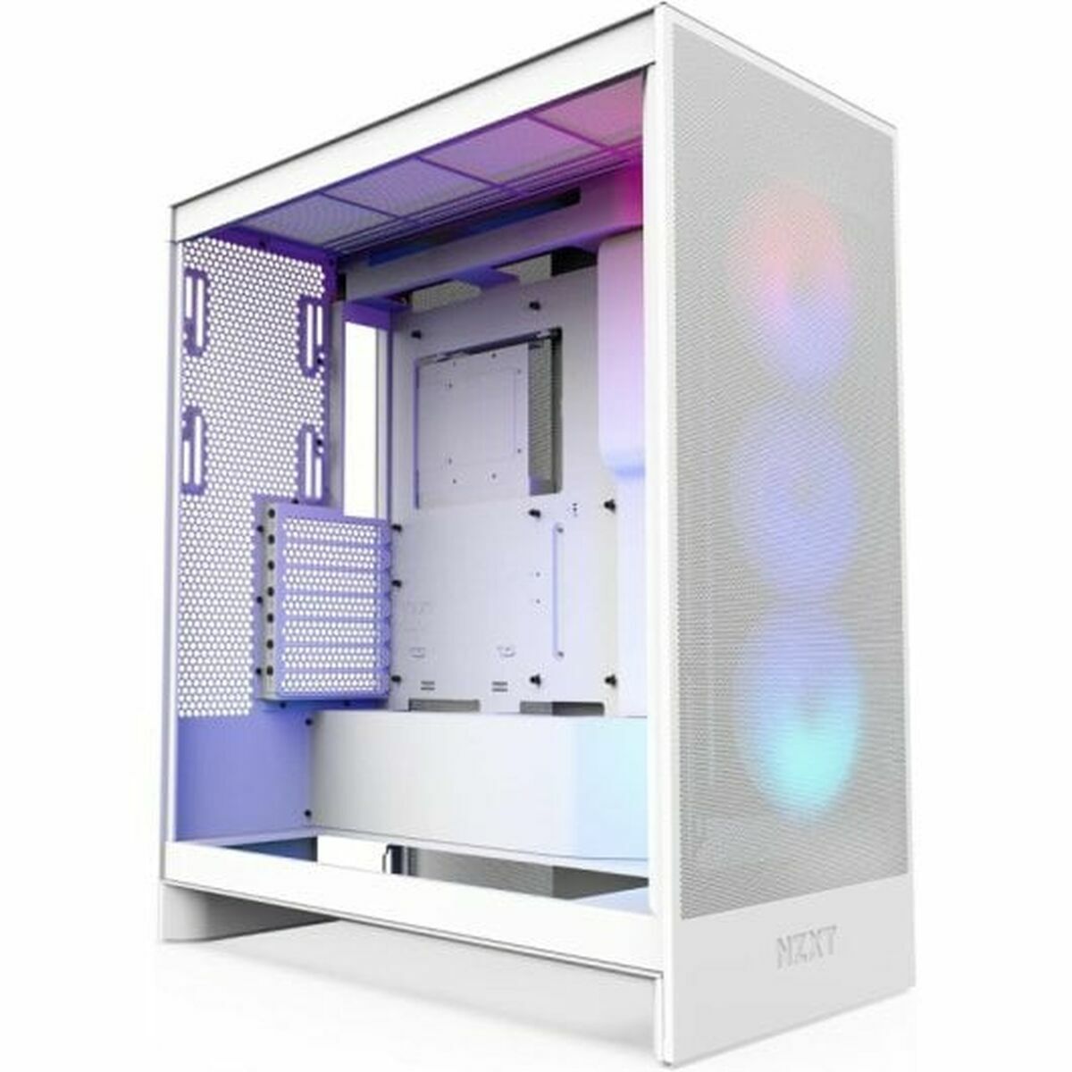 Boîtier ATX semi-tour NZXT H7 Flow RGB Midi Blanc