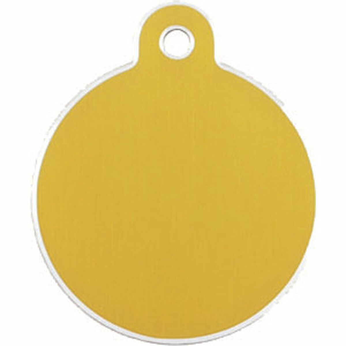 Plaque d'identification pour collier Imarc Circle Jaune Doré