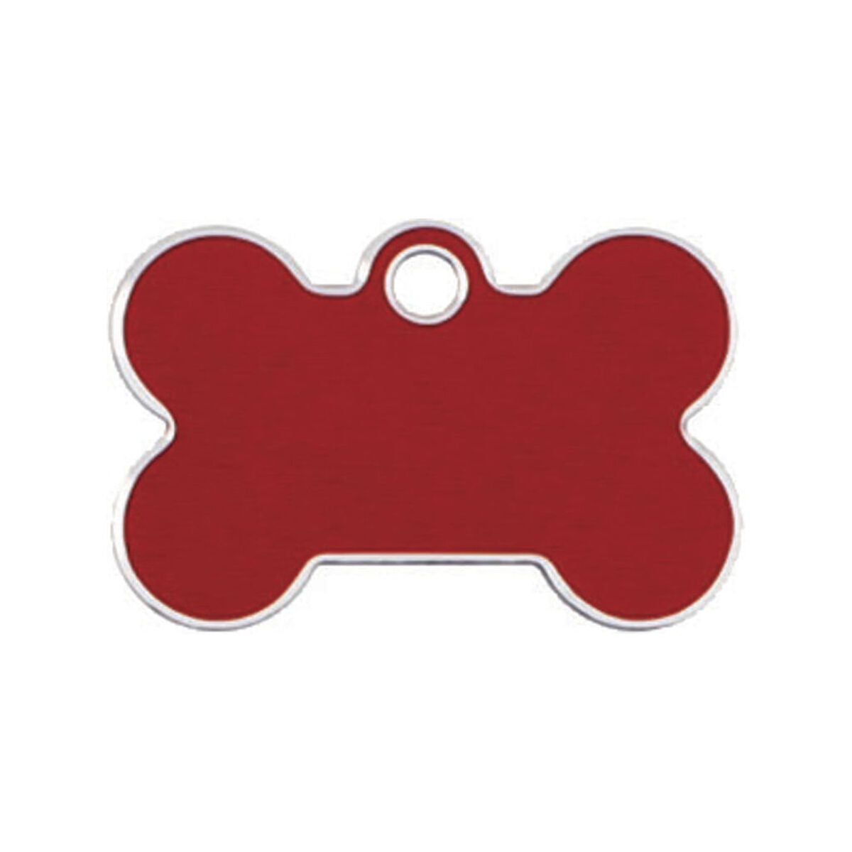Plaque d'identification pour collier Imarc Bone Rouge