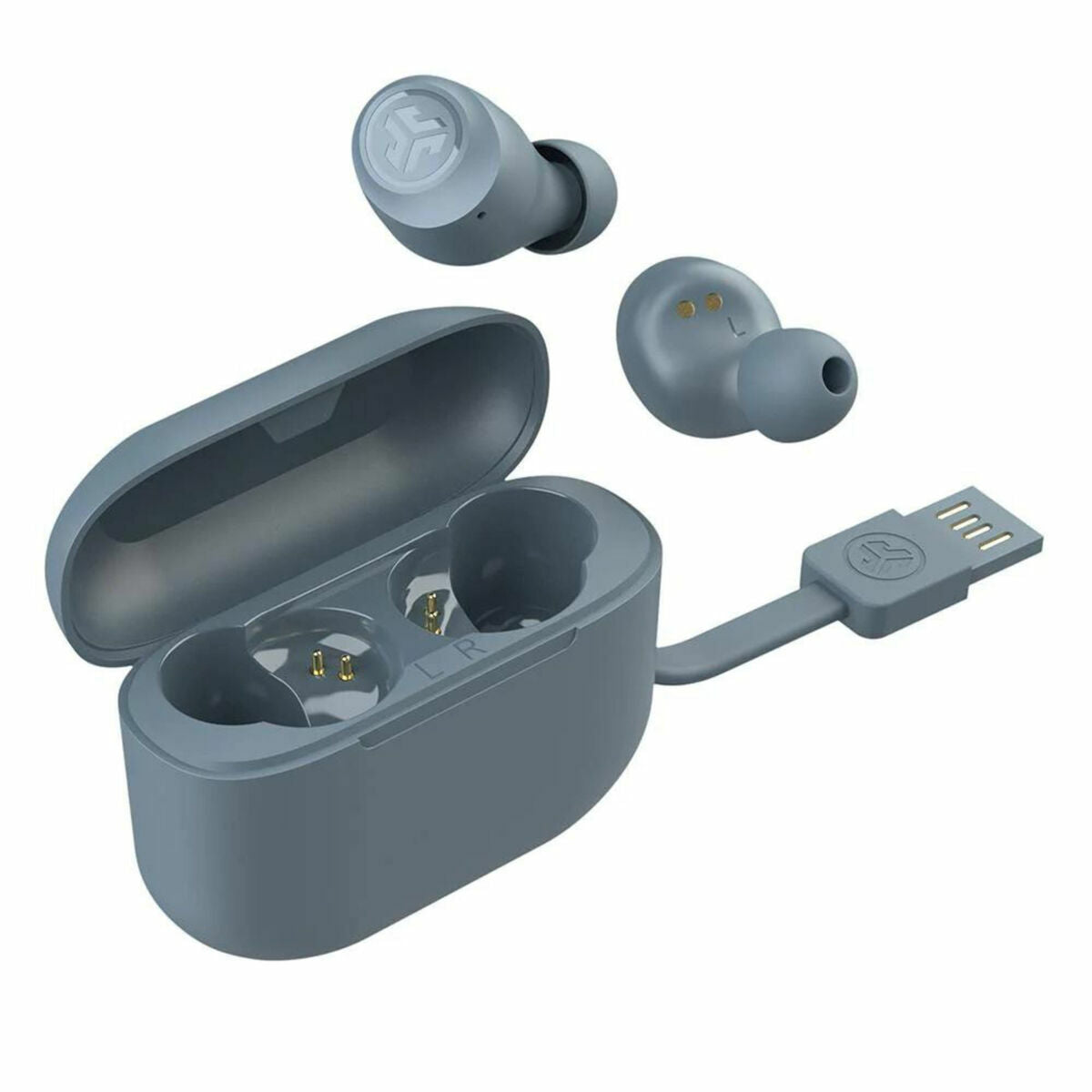 Casques avec Microphone JLab IEUEBGAIRPOPRSLT124 Gris Ardoise