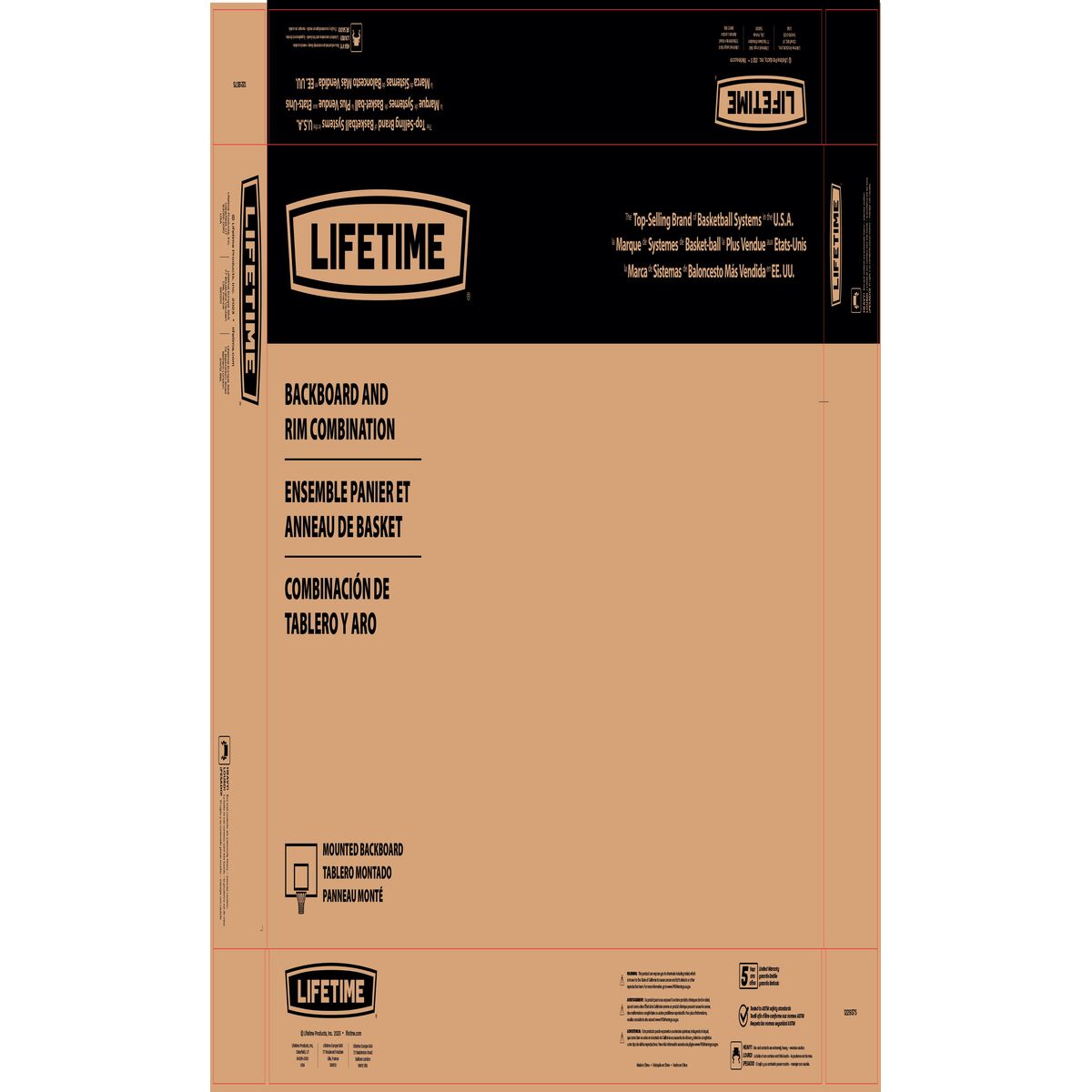 Panier de Basket Lifetime Lifetime 121 cm