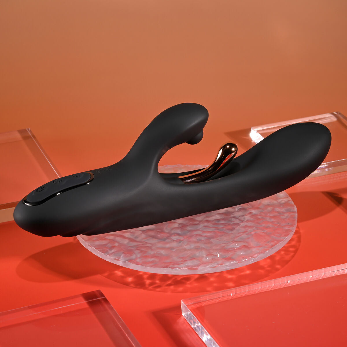 Vibration de Stimulation Double Evolved Playboy Noir