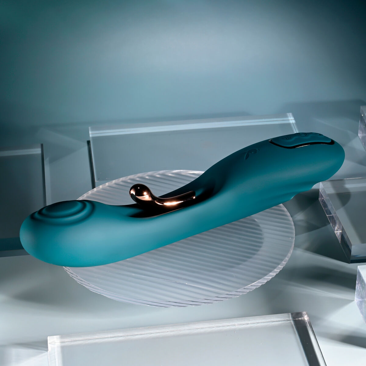 Vibration de Stimulation Double Evolved Playboy Vert