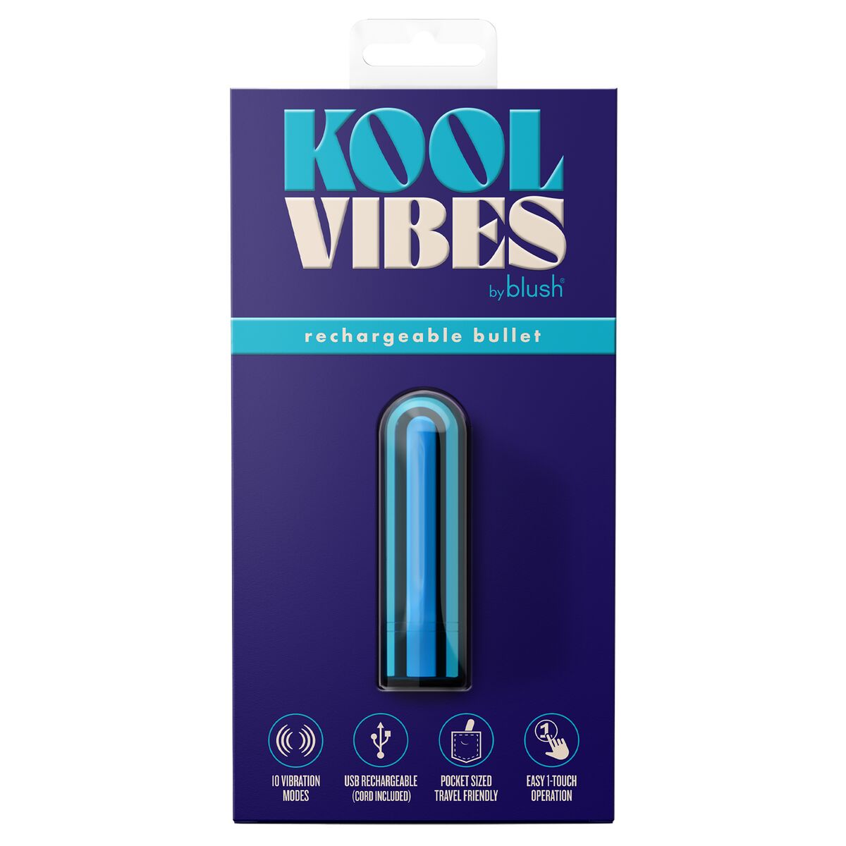 Vibromasseur à boules Blush Kool Vibes Bleu