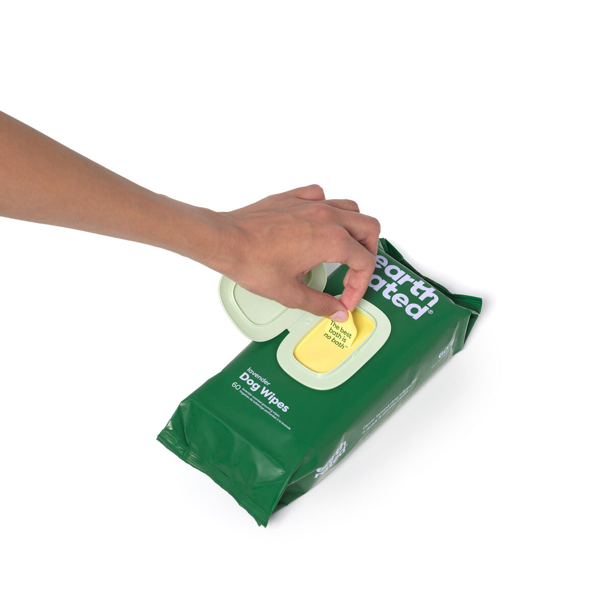 Lingettes humides pour animaux domestiques Earth Rated Lavande (60 Pièces)