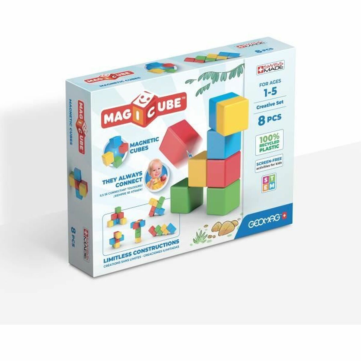 Set de construction Geomag Magicube Recycled Creative Set