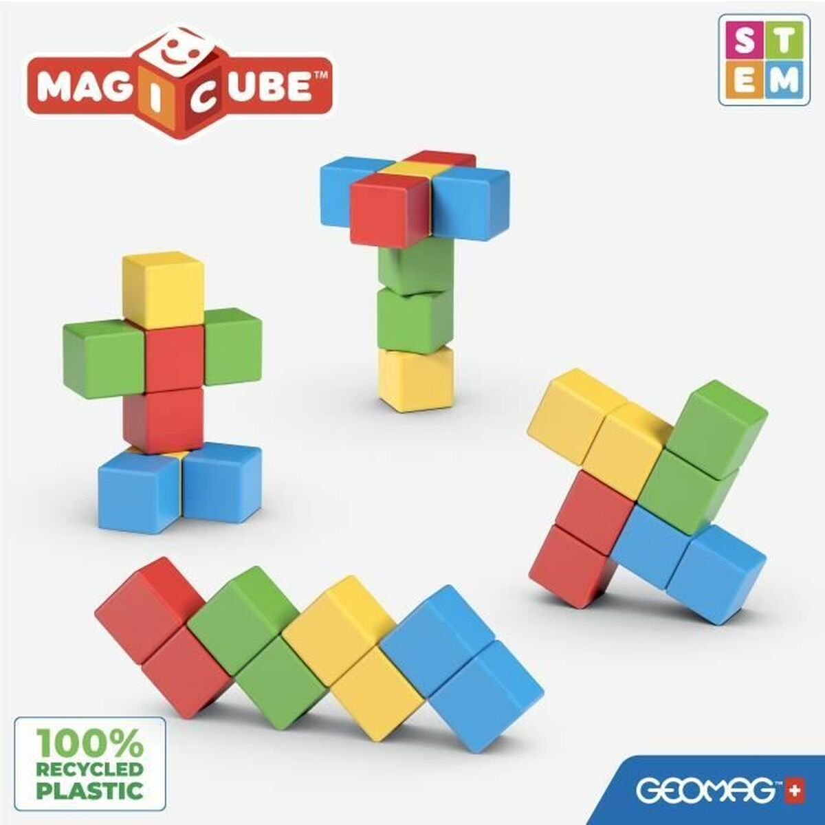Set de construction Geomag Magicube Recycled Creative Set