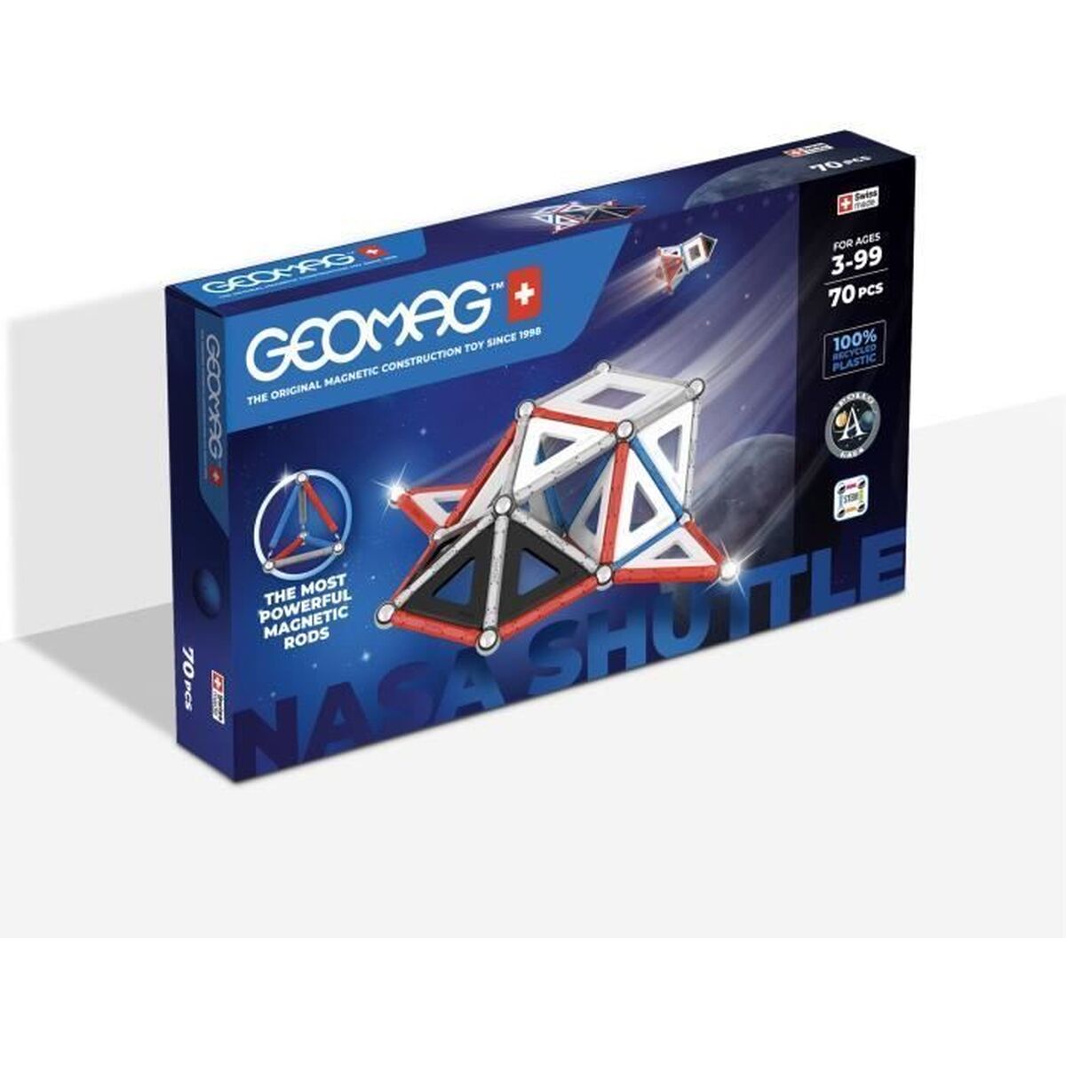 Set de construction Geomag Nasa Shuttle 70 piezas