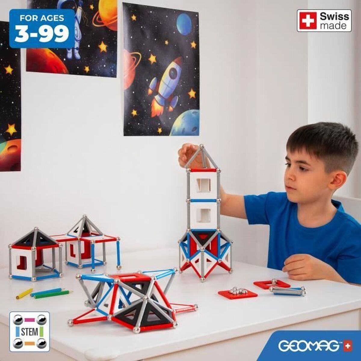 Set de construction Geomag Nasa Shuttle 70 piezas