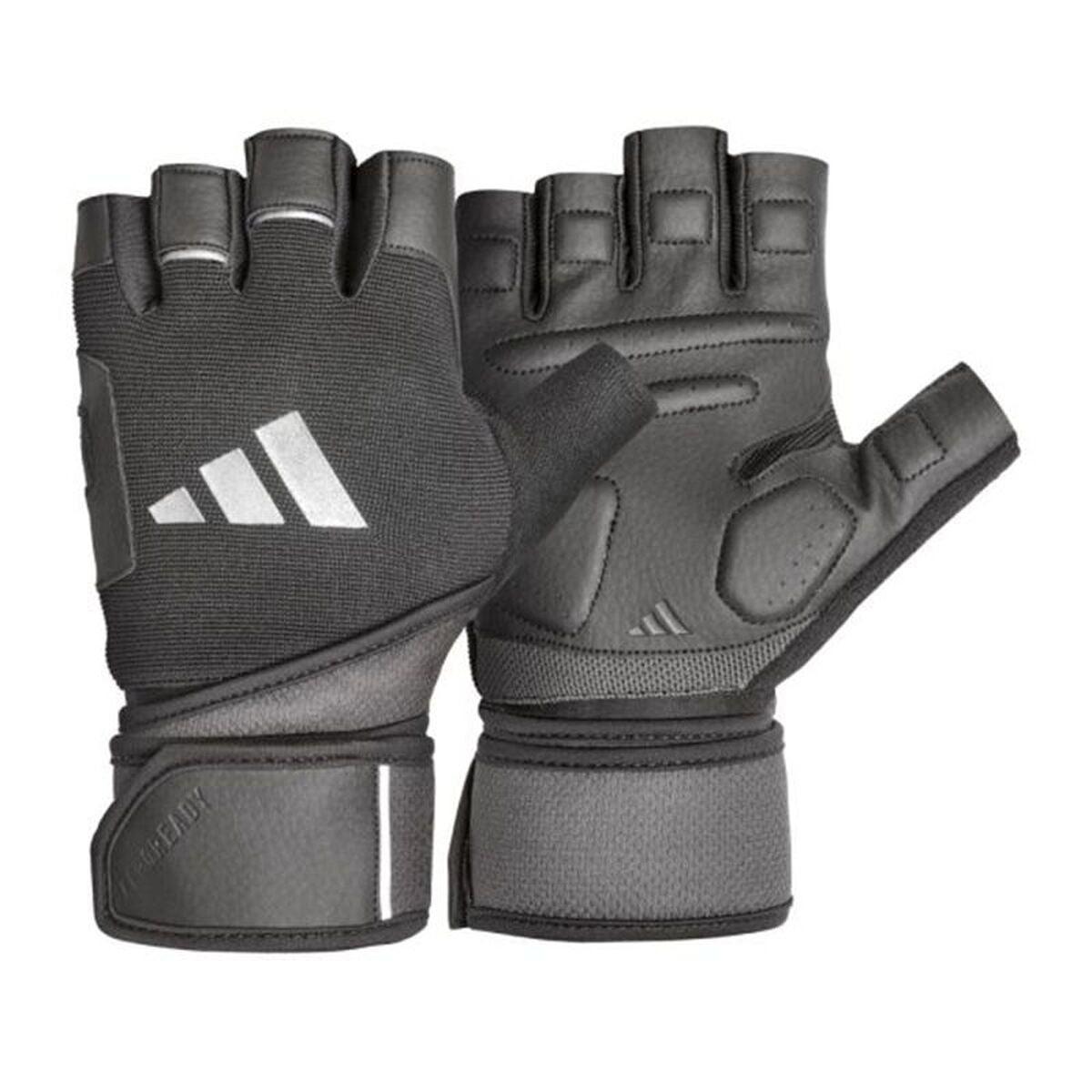 Gants Adidas Wrist Wrap Training Blanc Noir