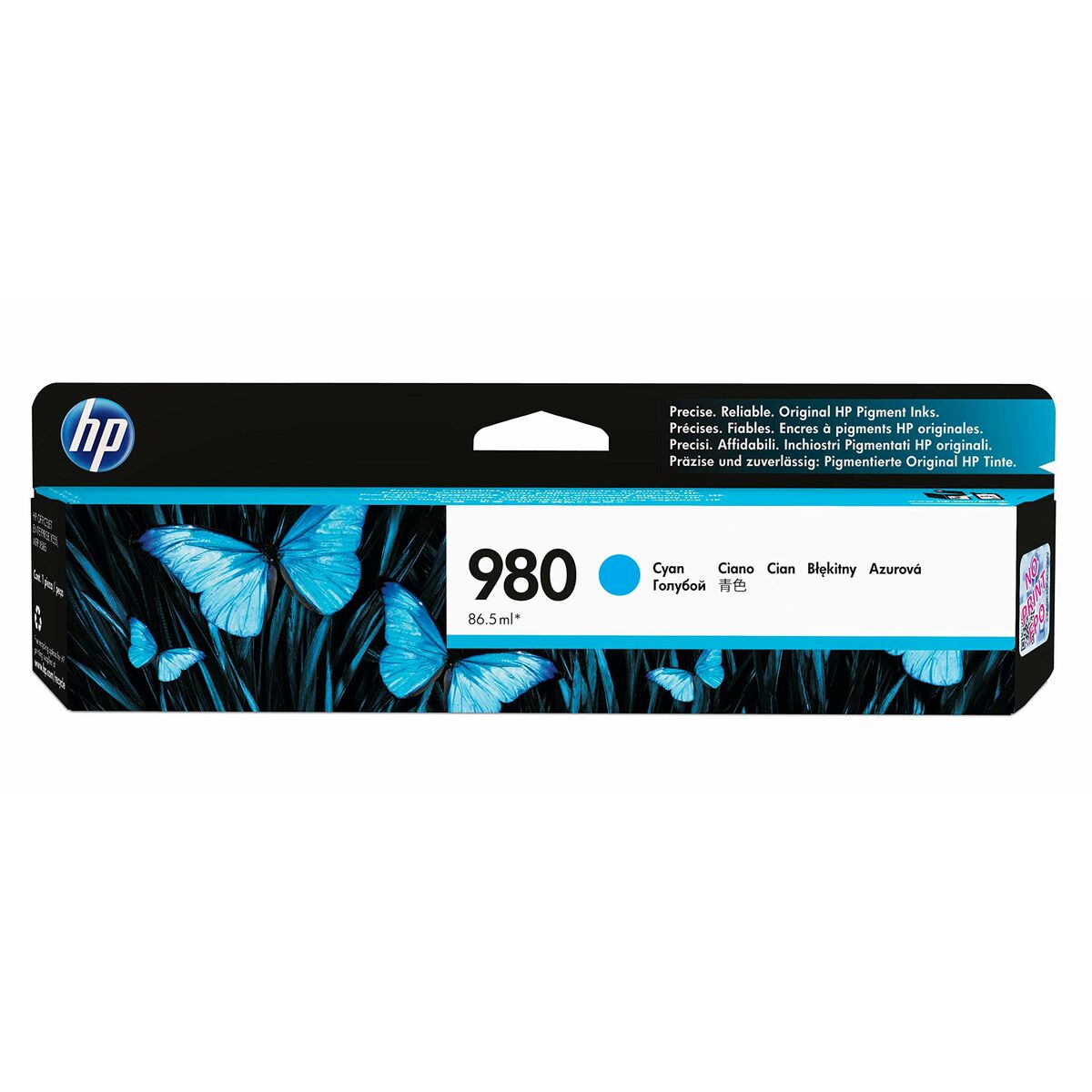 Cartouche d'encre originale HP 980 Cyan