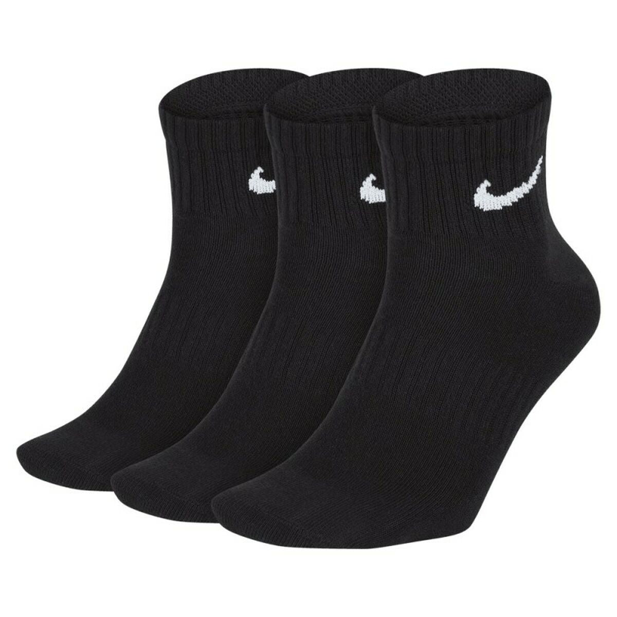 Chaussettes de Sport Nike U NK EVERYDAY LTWT ANKLE 3PR SX7677 010 Noir