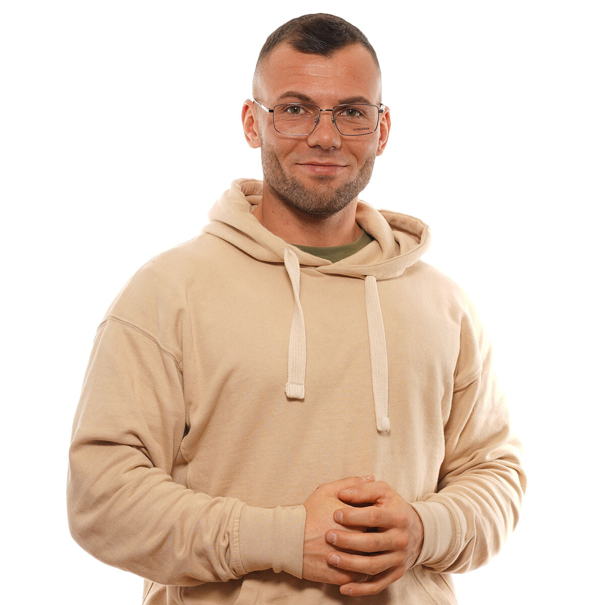 Monture de Lunettes Homme Longines LG5017H57008 Gris ø 57 mm