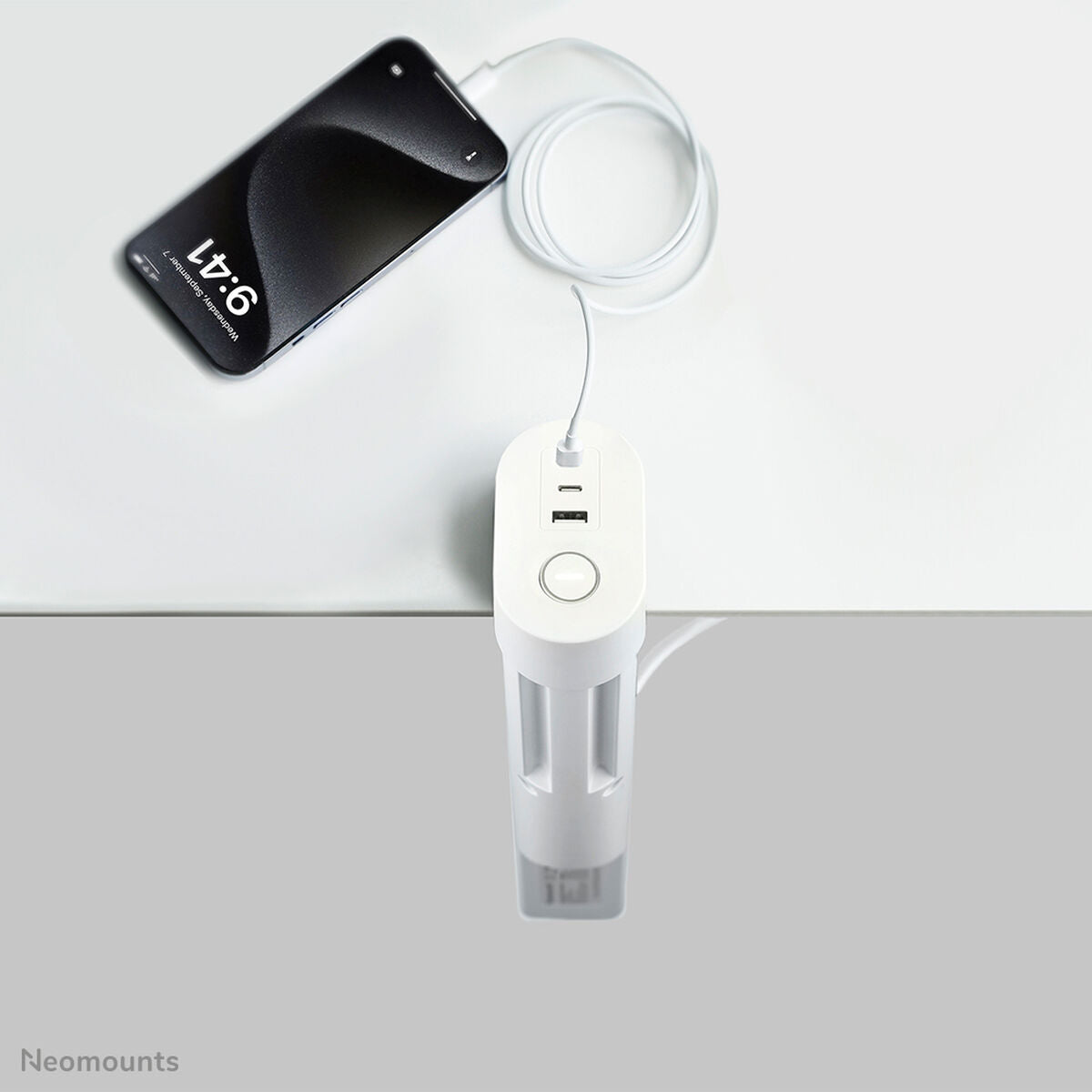 Réglette Neomounts VOLT DESK CLAMP Blanc (1,4 m)