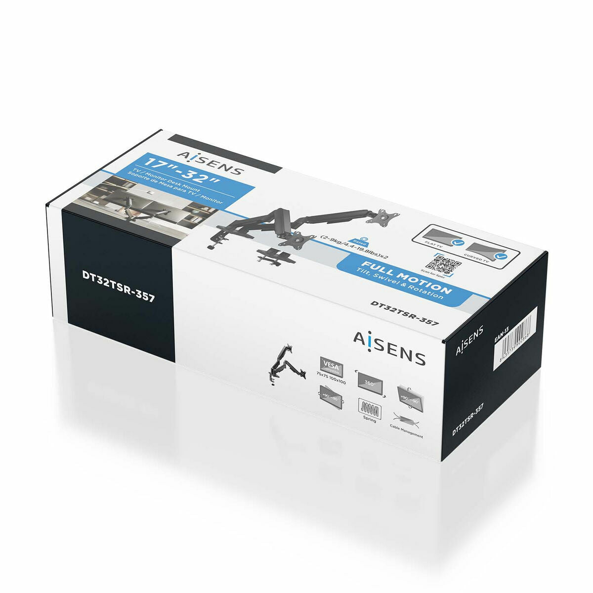 Support de table d'écran Aisens DT32TSR-357 17" 32" 18 kg 9 kg