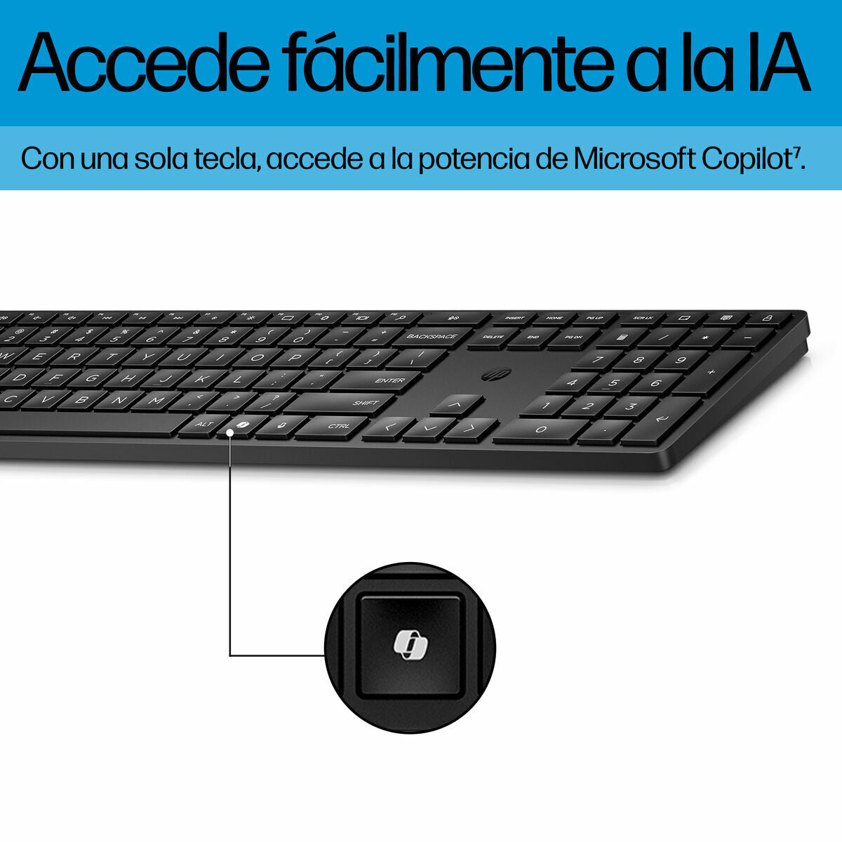 clavier et souris HP 4R009UT Noir