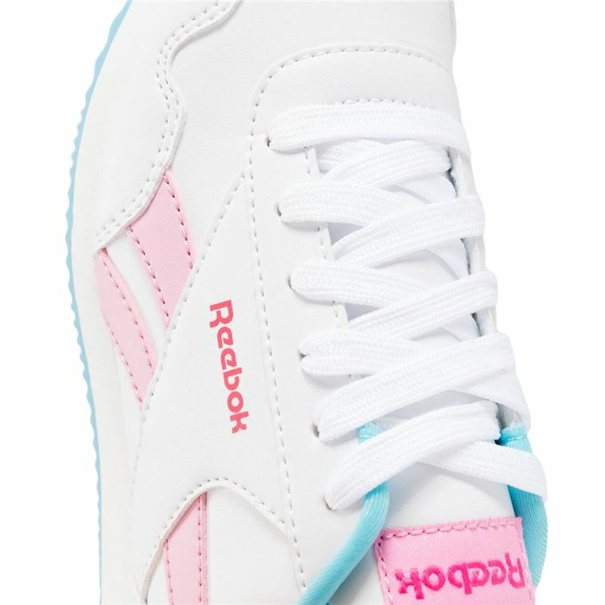 Chaussures de Sport pour Enfants Reebok Royal Cl Jog 3.0 Blanc Rose