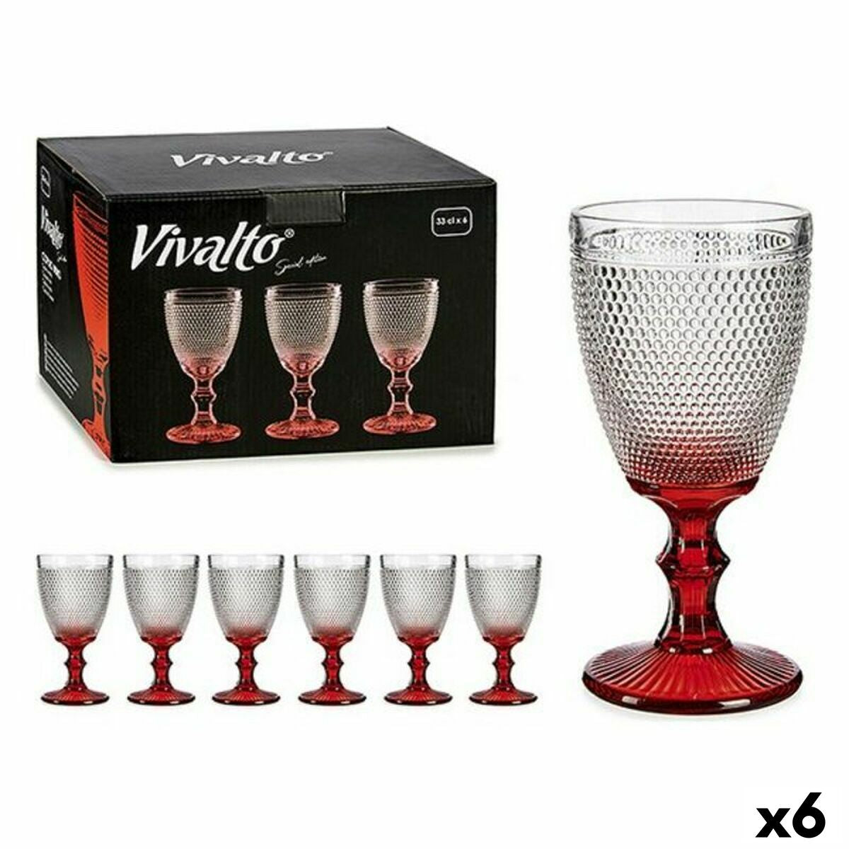 verre de vin Vivalto 330 ml 33 cl (6 Unités)