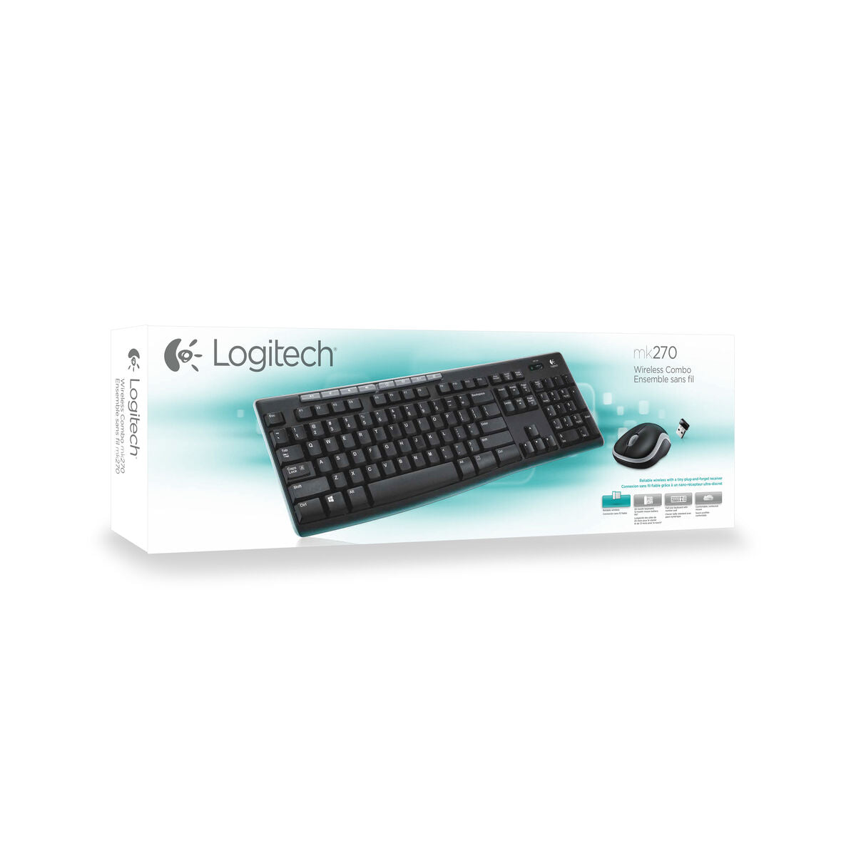 Clavier et souris sans fil Logitech 920-004512 Qwerty Italien Italien