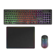 clavier et souris Mars Gaming MCPWX Noir Espagnol Espagnol Qwerty