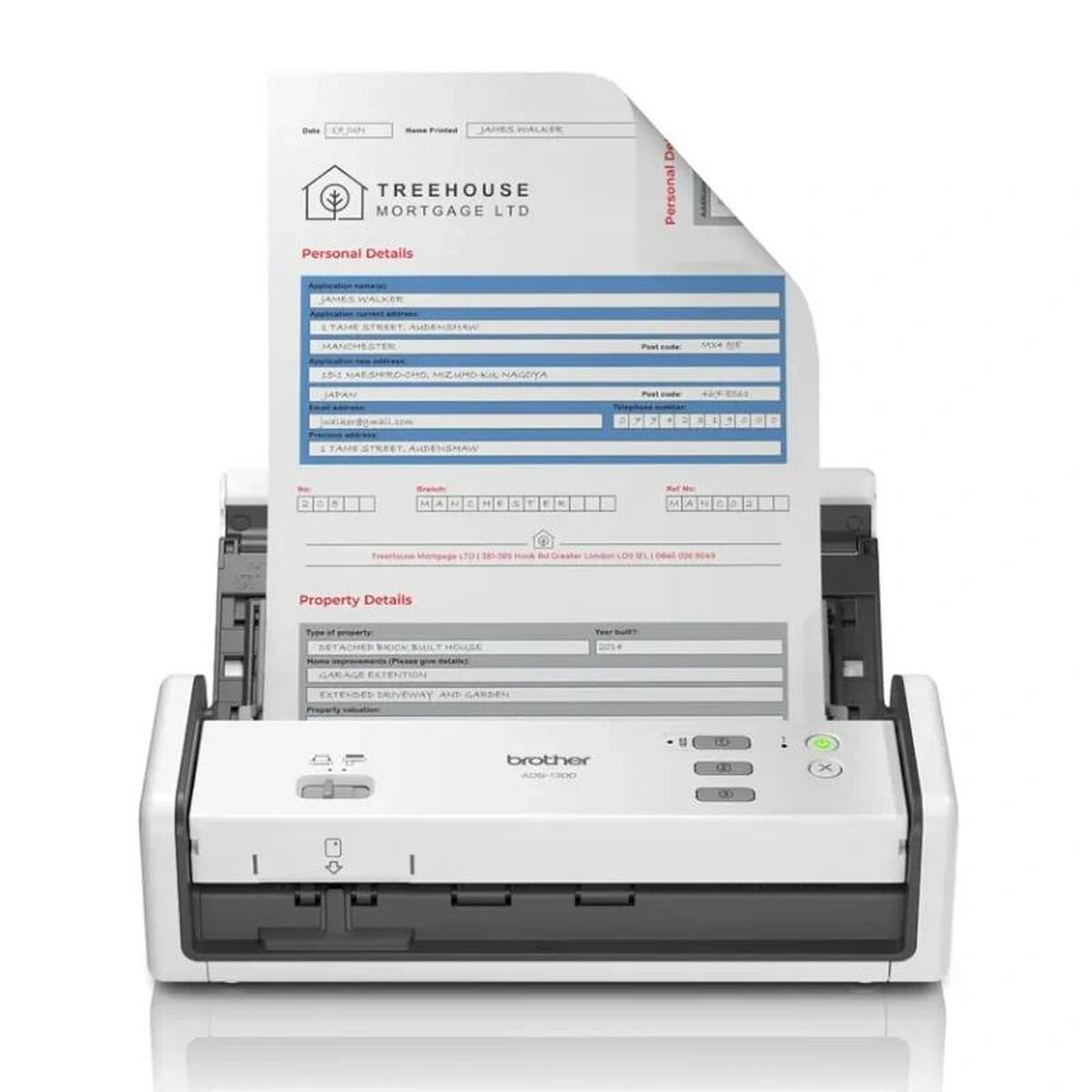 Scanner Portable Brother ADS1300 6-20 ppm