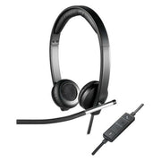 Casques avec Microphone Logitech 981-000519 USB 2.0 Noir Argenté