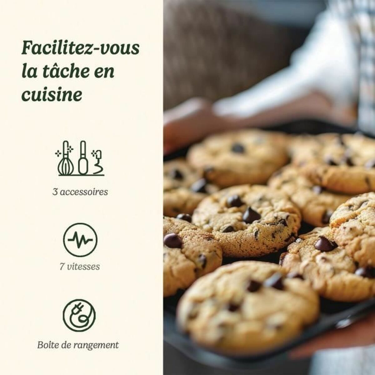 Batteur à fouet Cuisinart HM7U/E POWER ADVANTAGE Blanc 200 W