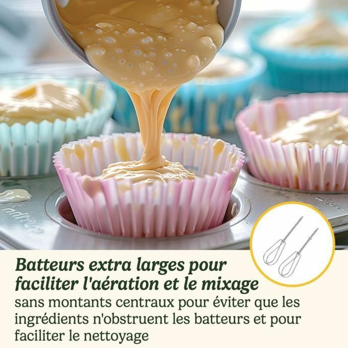 Batteur à fouet Cuisinart HM7U/E POWER ADVANTAGE Blanc 200 W