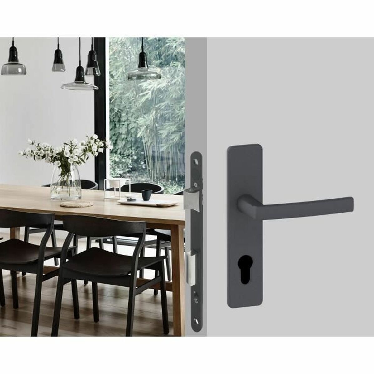 Serrure à mortaiser Yale Y60R-A50/N Acier 7,7 x 2 x 23 cm