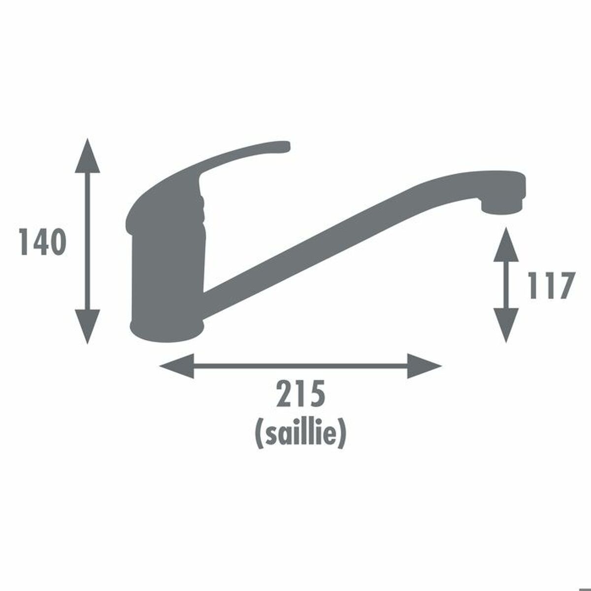 Mitigeur Edouard Rousseau CARDIFF Acier inoxydable