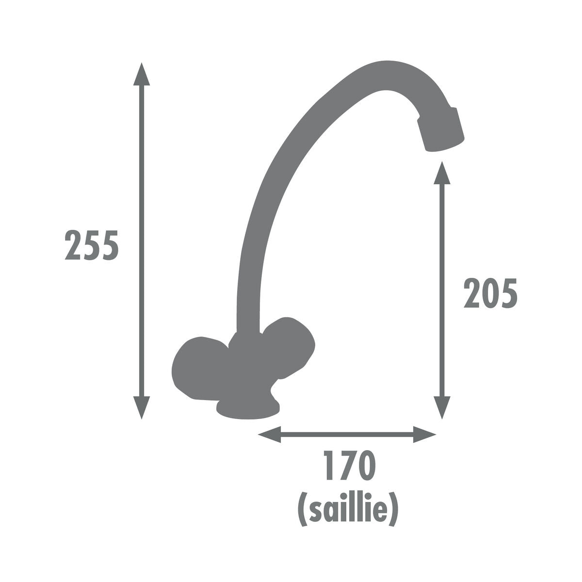 Robinet double poignée Edouard Rousseau KONFORT