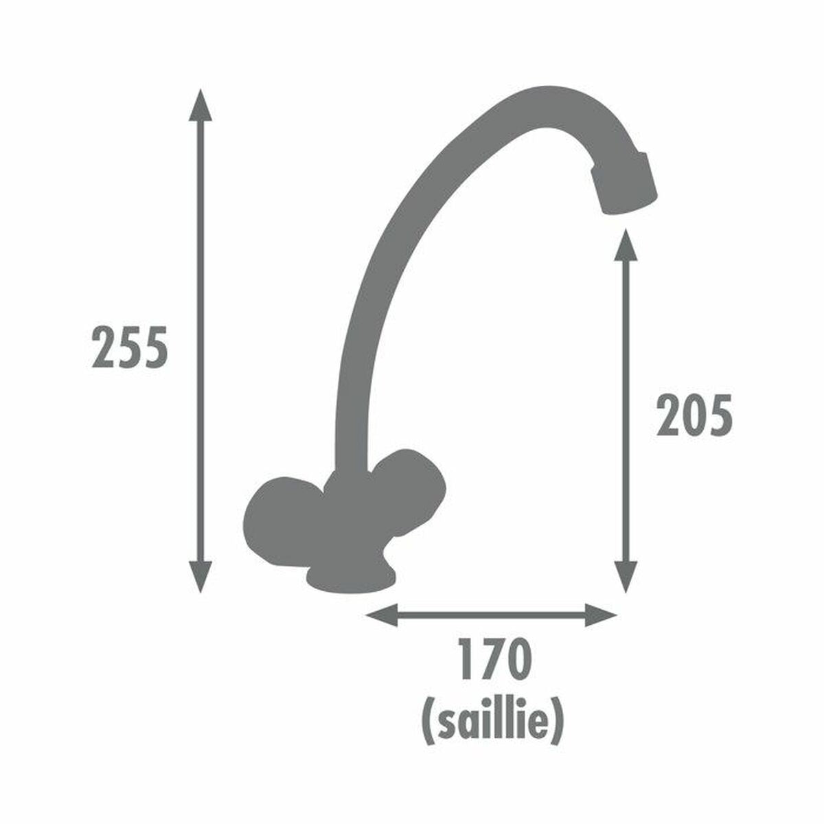 Robinet double poignée Edouard Rousseau KONFORT