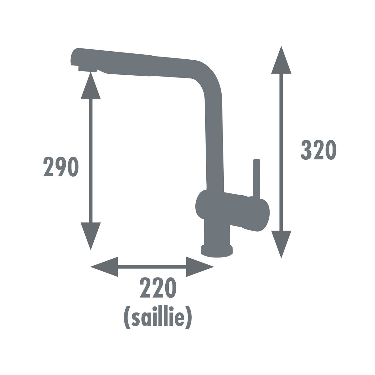 Mitigeur Edouard Rousseau SQUARE