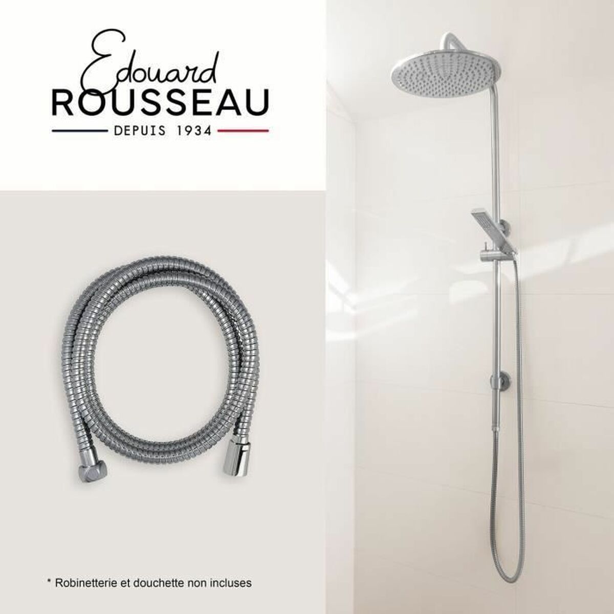 Tuyau de douche Edouard Rousseau 1,75 m