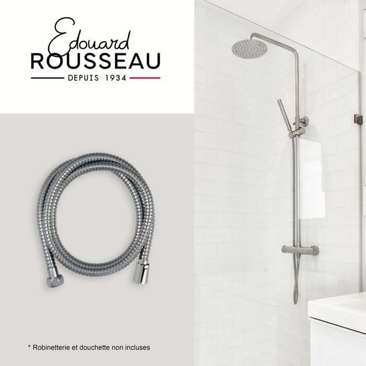 Tuyau de douche Edouard Rousseau 2 m