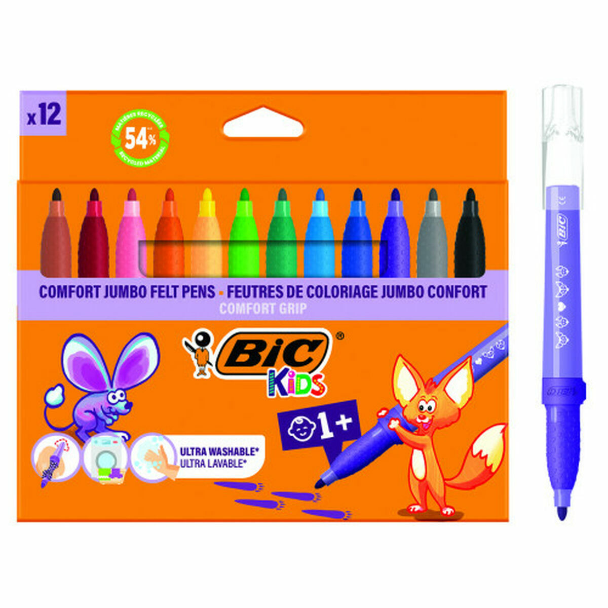 Kit de Dessin Bic 517250 Multicouleur (12 Unités)